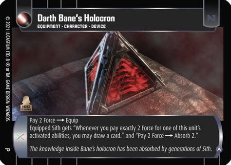 darth bane holocron